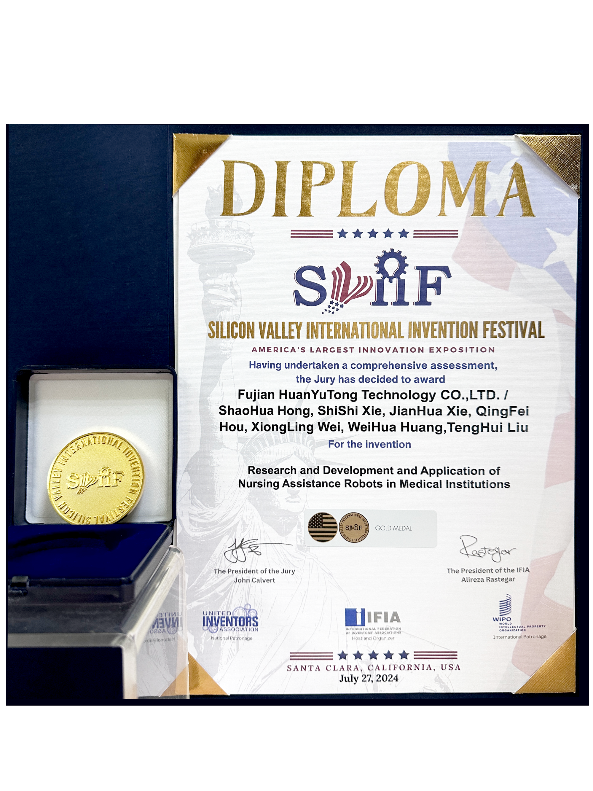 美國硅谷國際發(fā)明創(chuàng)新節(jié)金獎